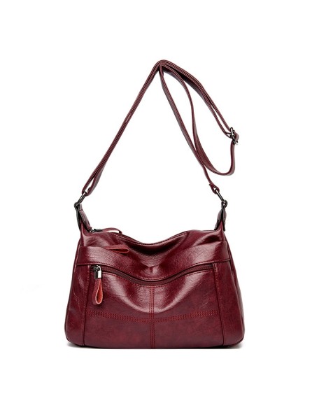 Genuine Leather Women's Bag Large Capacity New Retro Soft Casual Shoulder Bag Sheepskin Ladies Bag