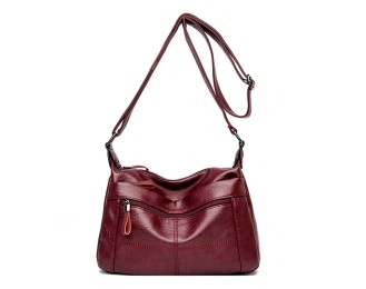 Genuine Leather Women's Bag Large Capacity New Retro Soft Casual Shoulder Bag Sheepskin Ladies Bag