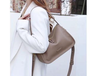 Handbag female light luxury fashion simple texture large capacity leather shoulder crossbody bag