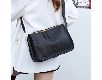 Handbag female light luxury fashion simple texture large capacity leather shoulder crossbody bag